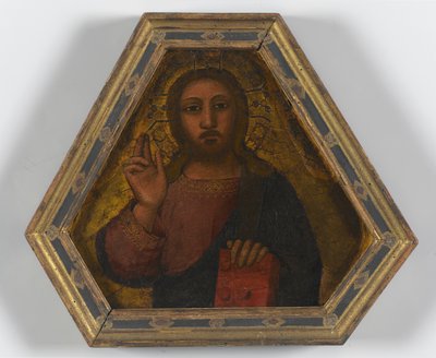 Bênção de Cristo (tempera e ouro trabalhado no painel) de Nardo di Cione